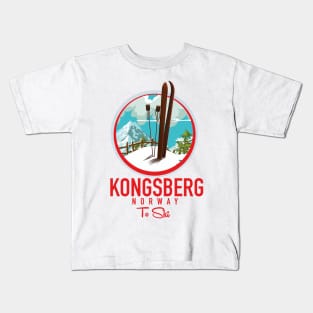 Kongsberg norway ski logo Kids T-Shirt